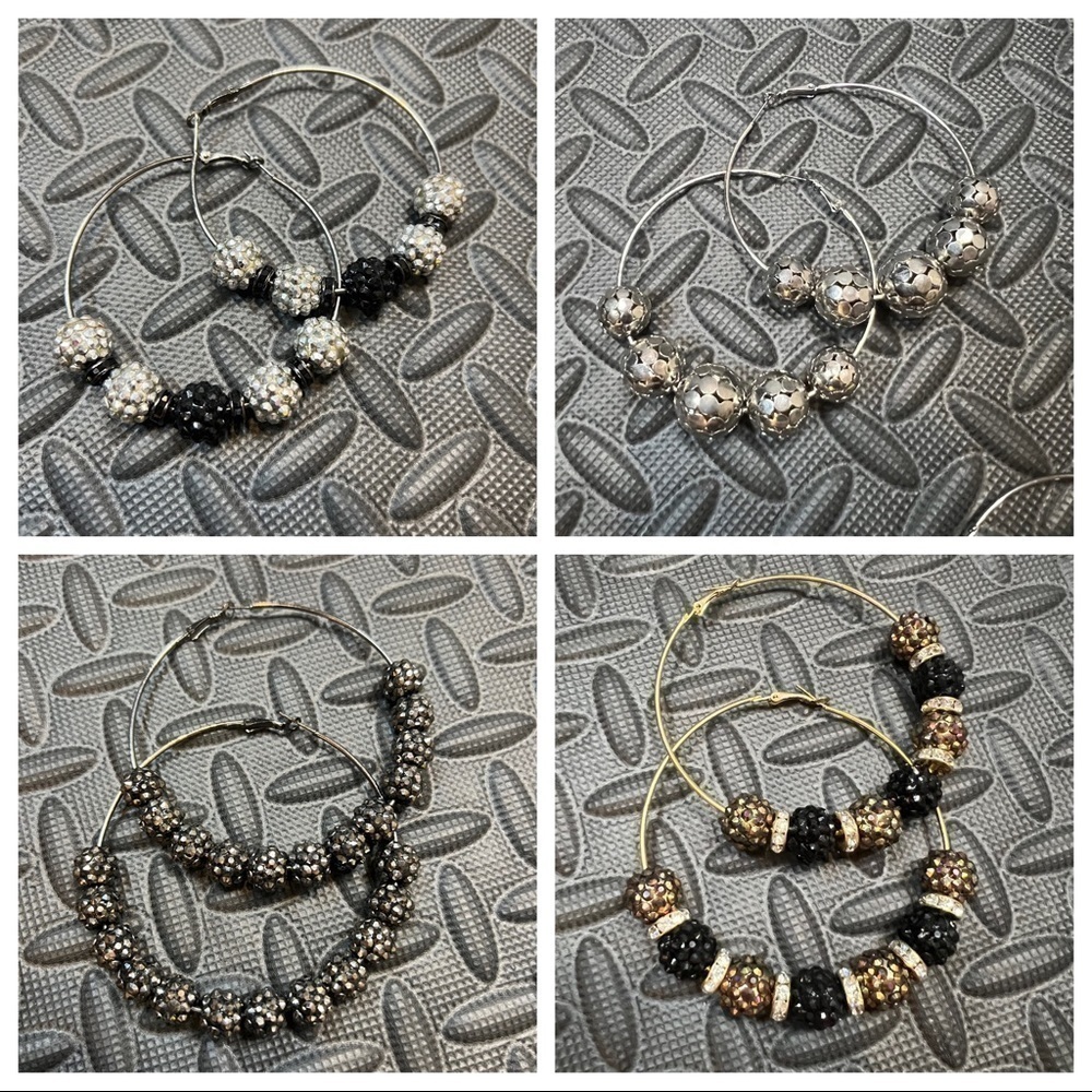 UNBRANDED | Beaded Earrings (Bundle of 4)